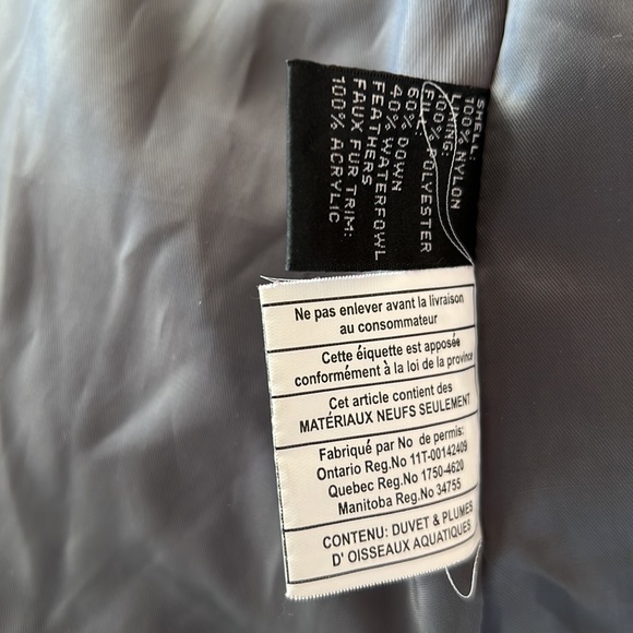 EUC Via Spiga Gray Puffer Coat Jacket Girls Sz S Hooded Faux Fur Fleece - Picture 12 of 16